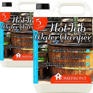 Hot Tub Water Clarifier Clearer Water Spa Pool Jacuzzi - White / 10l by Homefront