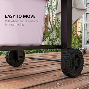 Outsunny Charcoal Grill7 Smoker BBQ Trolley by Outsunny