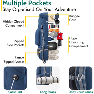 Tatra Hiking Backpack - Dark Blue / 70cm by Trail