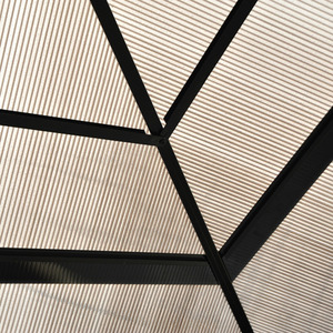 Outsunny 4.3 x 3.6m Patio Aluminium Gazebo Canopy Marquee Party Tent - Brownish black frame by Outsunny