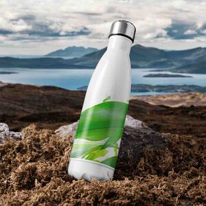 Green Leaf Stainless Steel Bottle - Green