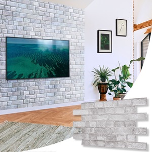3D Wall Panels (96x48 cm) PVC Cladding Panel Brick Effect by NOVECRAFTO