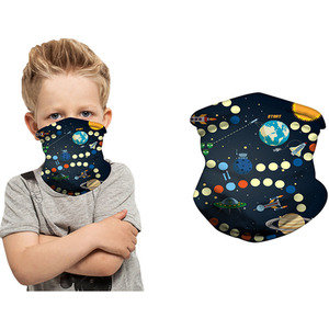 Children's Scarf and Face Covering - Planet