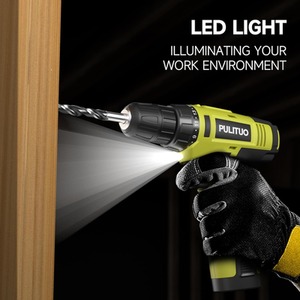 12V Cordless Drill Rechargeable Electric Driver Kit - Green