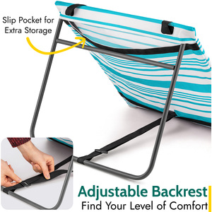 Folding Beach Mat with Adjustable Backrest by Trail