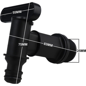 Drum Tap with Bung for dispensing of fluids - Black by DNA PACKAGING LTD