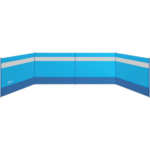 Outsunny Camping Windbreaks w Clear Windows and Carry Bag - Blue by Outsunny