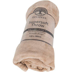 Supersoft Throw - Latte / Large by Divante