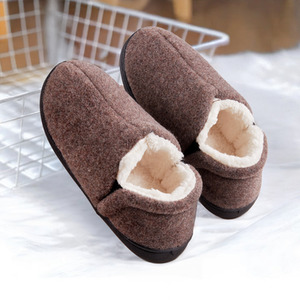 Anti-Slip Fluffy Cotton Warm Slippers by komore