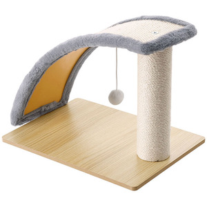 Slope Shape Sisal Cat Scratching Post - Brown by Livingandhome