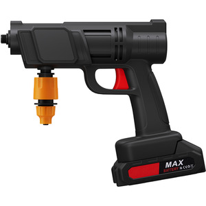 Electric Cordless Handheld Pressure Washer with 2 Batteries - Black by Livingandhome