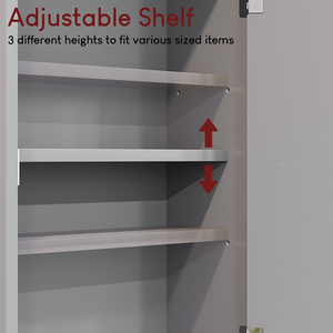 Grey Priano Wall Cabinet - Grey by Vida Designs