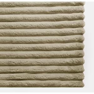 Faux Fur Thick Rib Throw by OHS