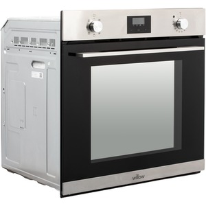 60cm Fan Assisted Oven with 7 Oven Functions - Silver by Willow