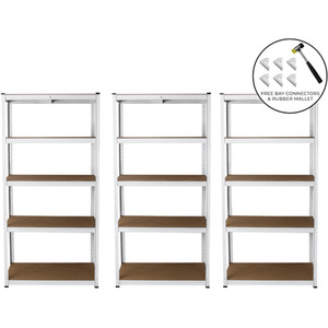 3x E Rax White Racking - White by Monster Racking