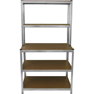 Monster Racking Galwix Workbench Shelving Unit - No Mallet - Silver by Monster Racking
