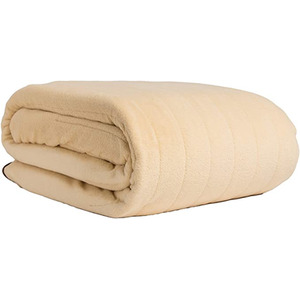 Homefront Electric Heated Throw Over Blanket in Chocolate and Cream - Chocolate & Cream by Homefront