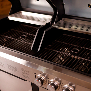 Adjustable Gas BBQ Flame Tamer Two Pack Stainless Steel - Steel by Charles Bentley