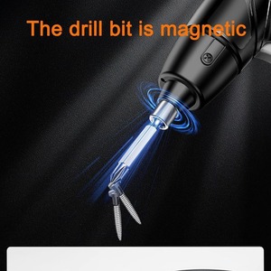Electric Screwdriver Set Rechargeable DIY Tool Kit - Orange