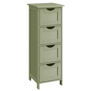 VASAGLE Bathroom Floor Storage Cabinet with 4 Drawers - Green by VASAGLE