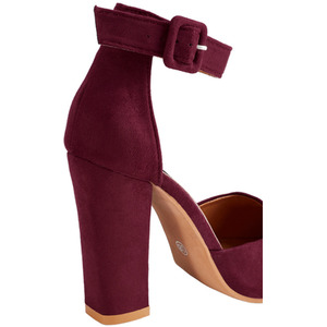 Pointed Toe Ankle Strap Heels by komore