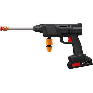 Electric Cordless Handheld Pressure Washer with 2 Batteries - Black by Livingandhome