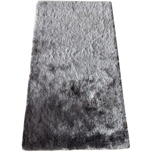 Silky Shaggy Rug - Silver / 150cm