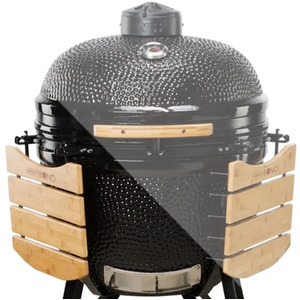 Kamado Bono Limited 25'' Ceramic BBQ Grill in Black - Black by KAMADO BONO