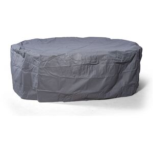 Arizona Square Rattan Patio Dining Set with Ice Bucket Drinks Cooler - Grey / 8 by Giardino