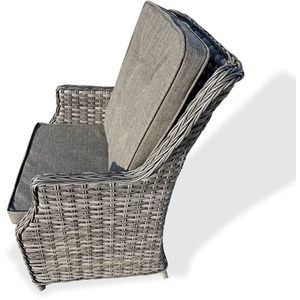 Luxury 5 Pieces Outdoor Rattan Dining Set - Grey by Furniture One