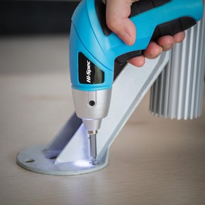 Electric Screwdriver Cordless 23 Drill Bit Set Blue - Blue