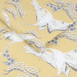 Superfresco Easy Cranes Wallpaper - Yellow by Superfresco Easy