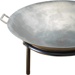 Fire Pit with Handles for Garden - Silver