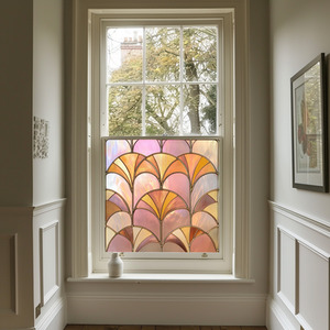 Erula Art Deco Stained Glass Privacy Window Film