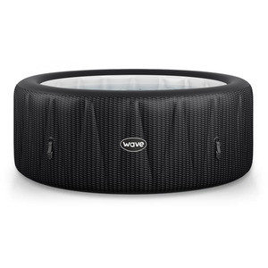 Wave Atlantic 6-Person Inflatable Hot Tub with Integrated Heater - Slate Rattan / Standard by Wave