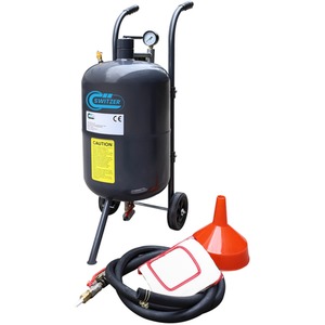 Switzer Portable Sand Blaster 38L 10 Gallon Mobile - Grey by Switzer