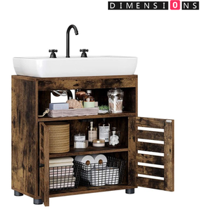 Under-Sink Cabinet for Bathroom Storage - Brown by Modcraft