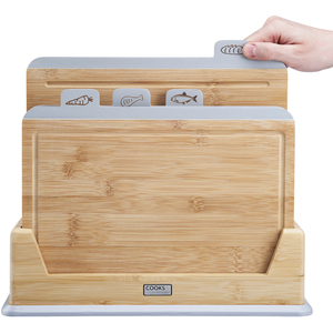 Bamboo Index Chopping Boards by Cooks Professional