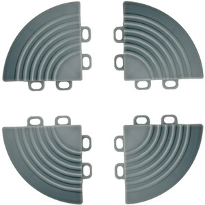 Corners for Nicoman Garage Floor Tiles - Grey by Nicoman