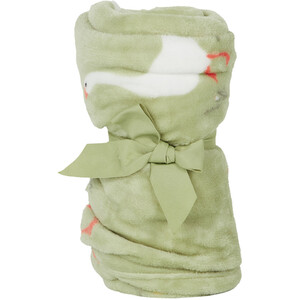 Spring Farm Animals Fleece Throw - Green by My Home