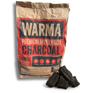 Applewood Lumpwood BBQ Charcoal - Black / 1 by Warma