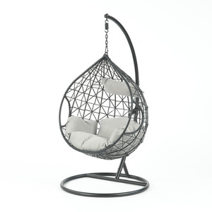 Suntime Naples Single Hanging Cocoon Chair - Black by Suntime