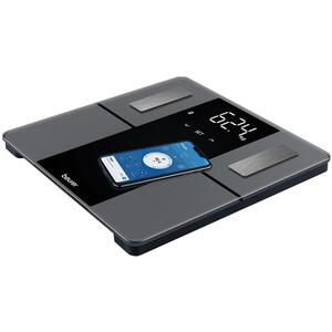 Smart Digital Body Analysis Bathroom Scales - Black by Beurer