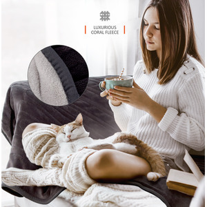 Electric Heated Throw - Grey / Double / 160cm by WARMER