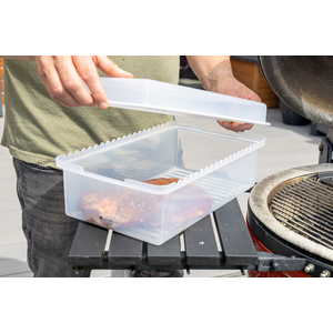 MasterClass Marinade Tray with Lid - Clear by MASTERCLASS