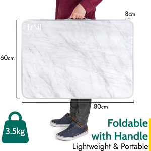 Marble Effect Folding Camping Table - Grey by Trail