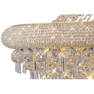 Alexandra Ceiling Pendant Chandelier 20 Light French Gold, Crystal - Gold