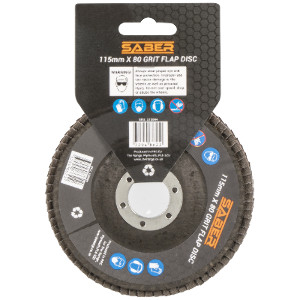 Saber 115Mm X 80 Grit Flap Disc by Saber