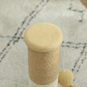 PawHut Cat Scratching Post for Indoor Cats with Hanging Toy Ball - Brown by PawHut