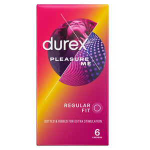 Pack of 6 Durex Pleasure Me Condoms by Durex